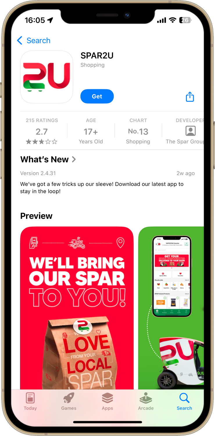 SPAR2U delivery Logo