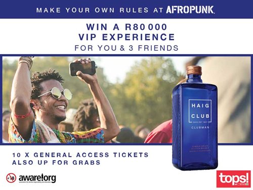 Win an R80,000 VIP Afropunk Experience