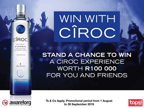 Win a Cîroc Experience valued at R100 000
