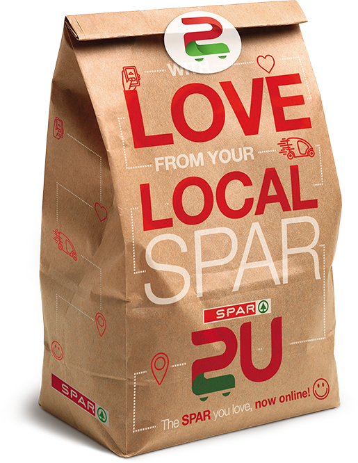 SPAR2U online order delivery paper bag